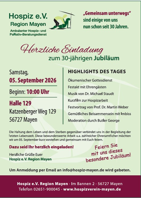 Jubiläum 2026 Einladung zum Jubiläum am 05.09.2026