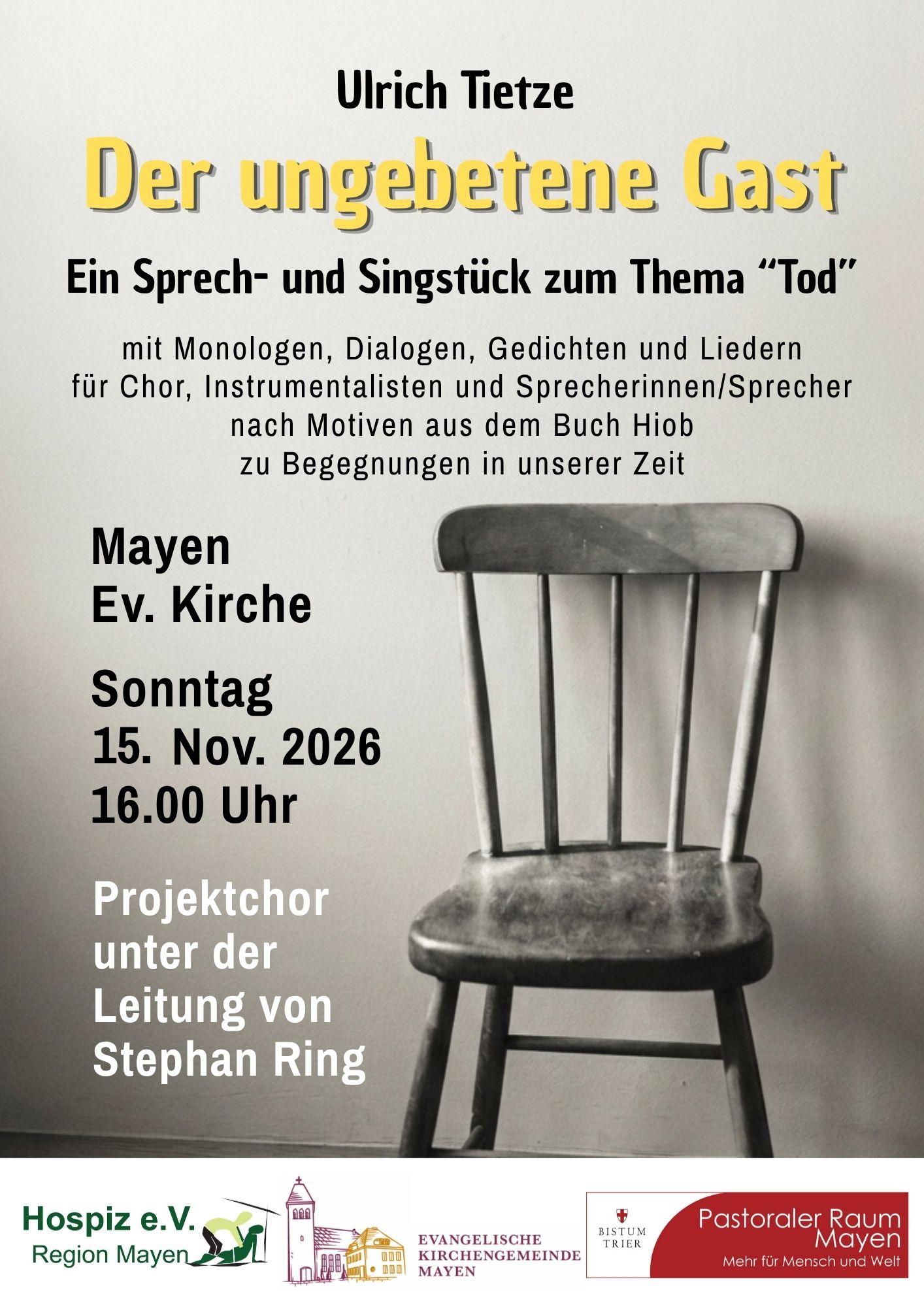 Plakat Der ungebetene Gast am 15.11.2026